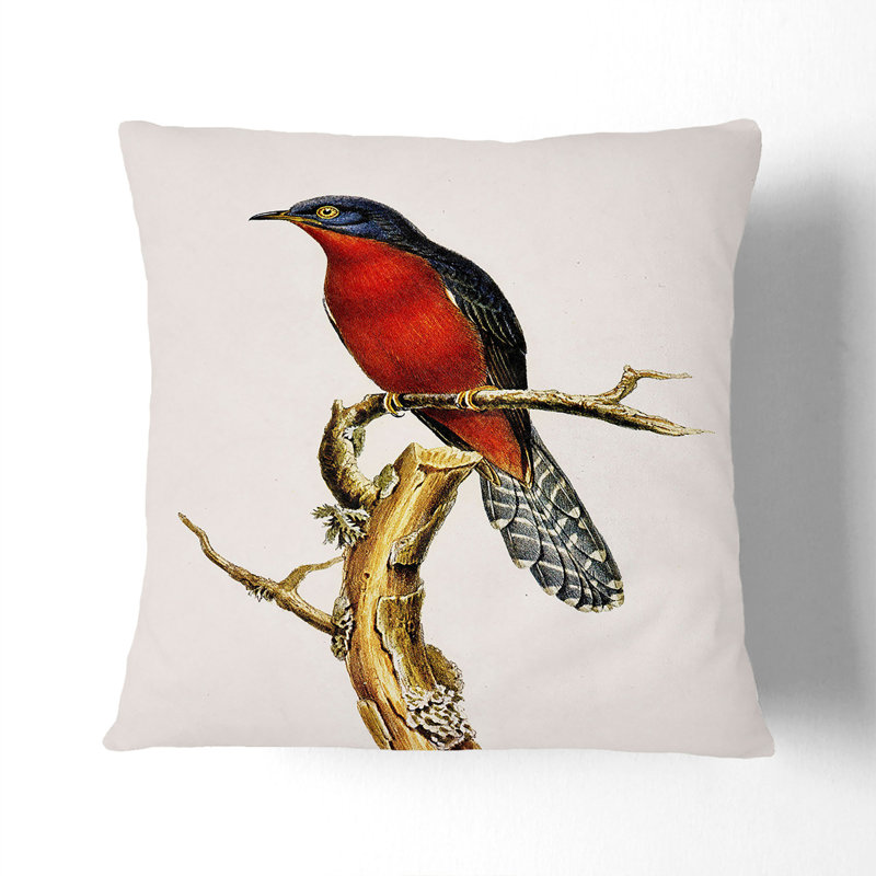 Floral Square Throw Cushion, 40cm H x 40cm W x 15cm D