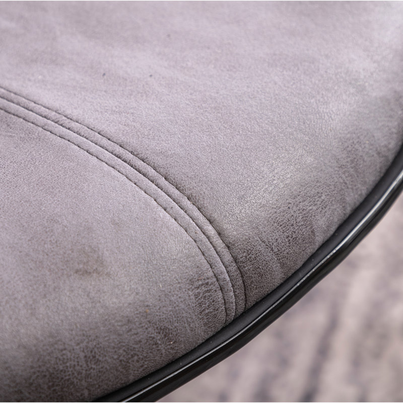 2 po gris, base avec siège pivotant, siège rembourré confortable, l 17,55 po x P 21,36 po x H 34,5 à 42,5 po, Gris