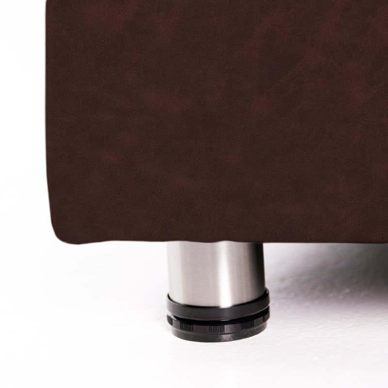 Chaise mobile rembourrée sans accoudoirs Pro Tech, Brun foncé