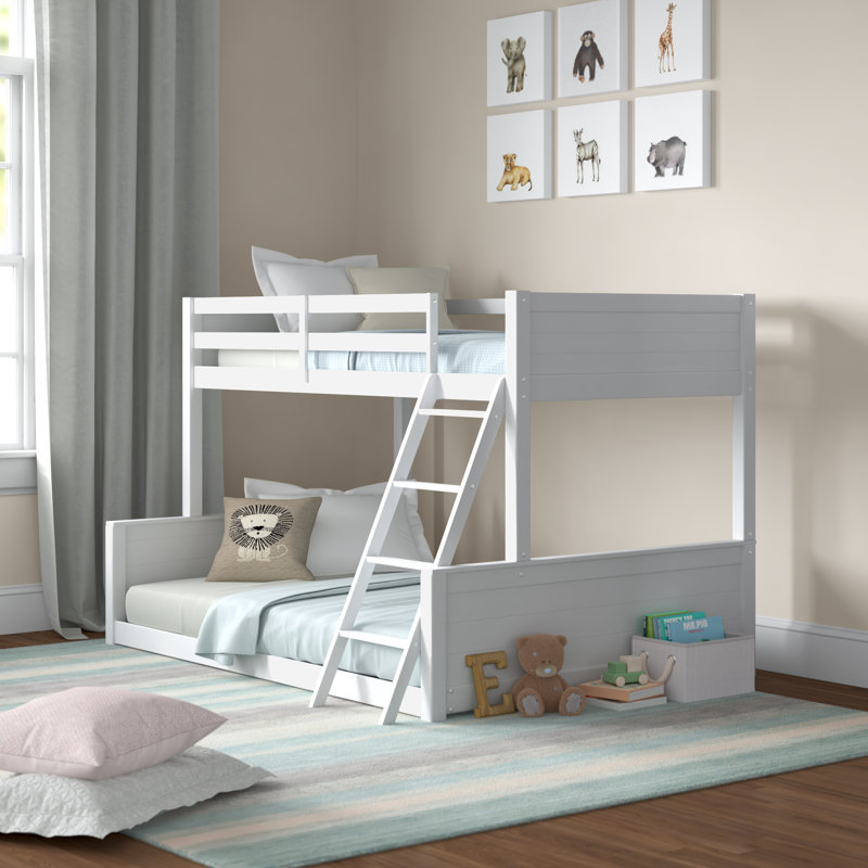 Korbin Kids Twin Over Full Bunk Bed, White