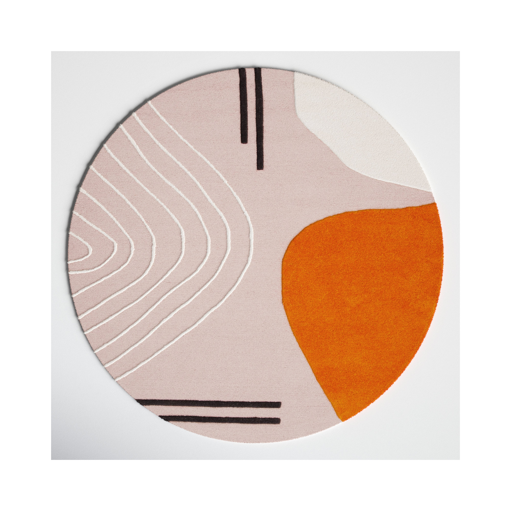 Felipe Handmade Wool Rug, Round 6'