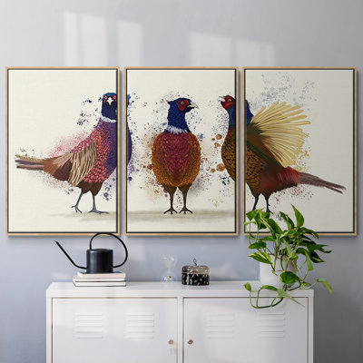 Trio de faisans 3 pièces