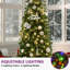6FT Pre-Lit Artificial Pencil Christmas Tree