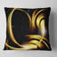 Conception abstraite dorée et chaleureuse fractale - coussin abstrait imprimé-29892501-29892504