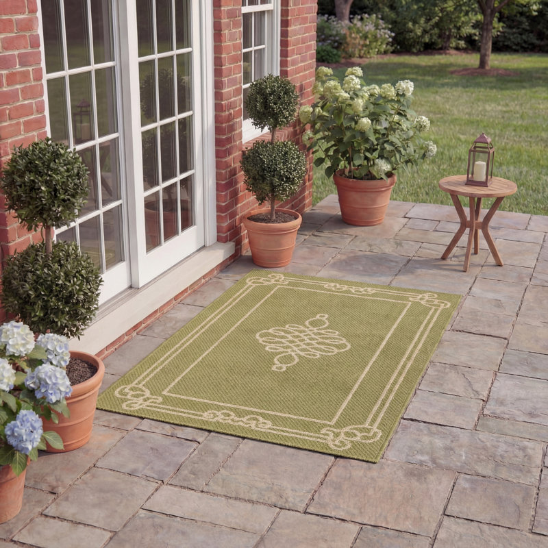 Tapis d'intérieur / extérieur Cherene, Rectangle 2 pi x 3 pi 7 po