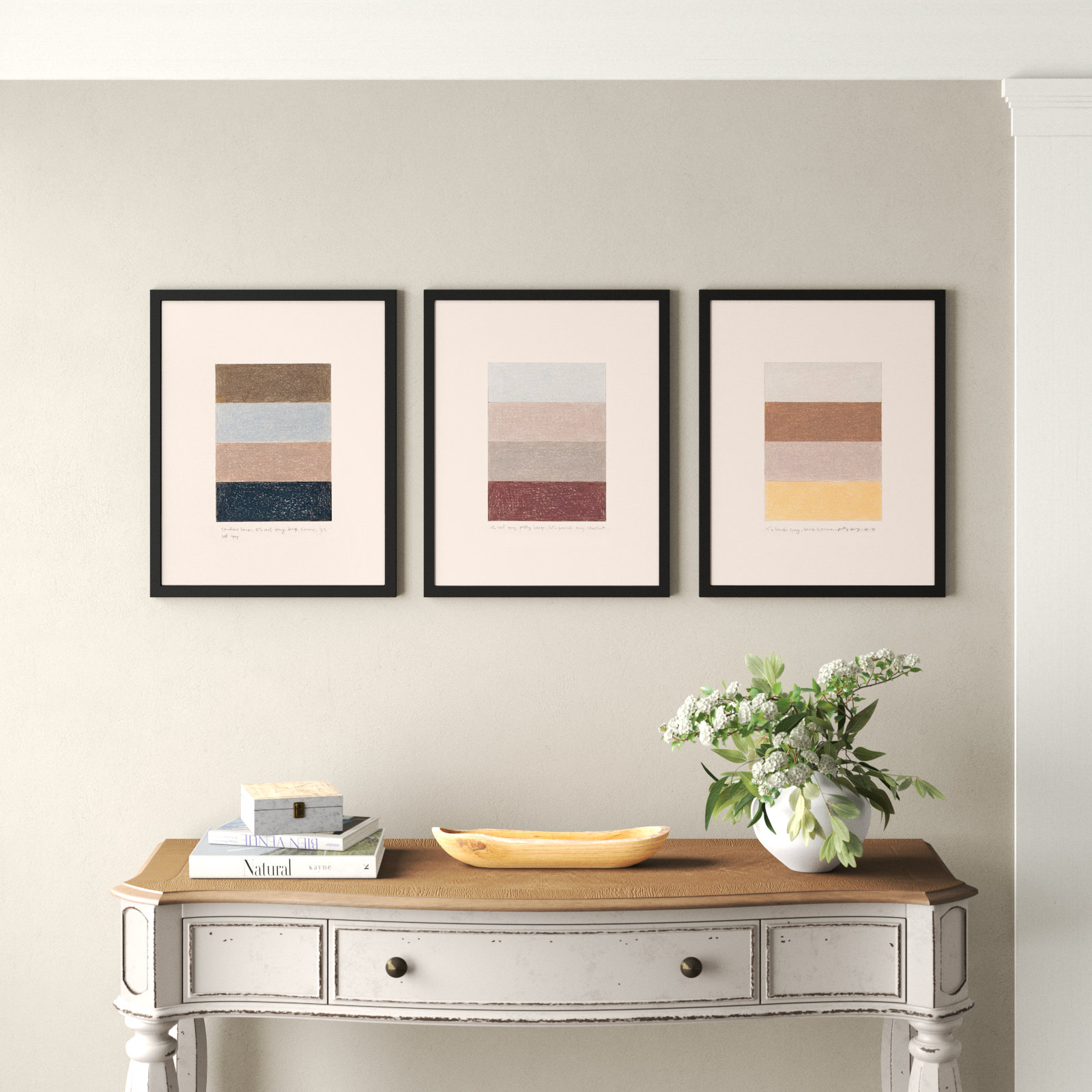 Stacks by Beth James, Black Framed, 20" H x 16" W x 1.25" D