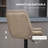 Swivel Upholstered Adjustable Height Counter Stool with Metal Frame-1343206098