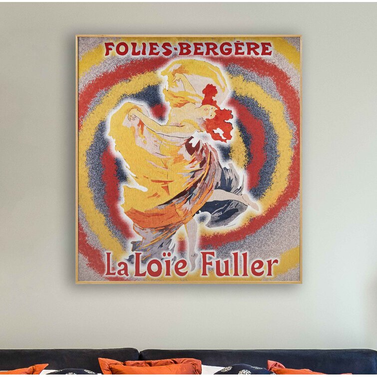 Metallbild Loie Fuller, Follies-Bergiere