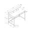 Bureau debout pour ordinateur Fex, 47 po en bois, tablettes, métal-102361237