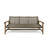 HAMPTON WOOD + WICKER 3 SEATER
