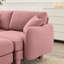 Ensemble de 2 coussins en tissu rose avec structure en forme de coquillage pour les marathons de cinéma-1699373907