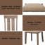 2 chaises d'appoint - tissu, finition érable, chaises de salle à manger élégantes