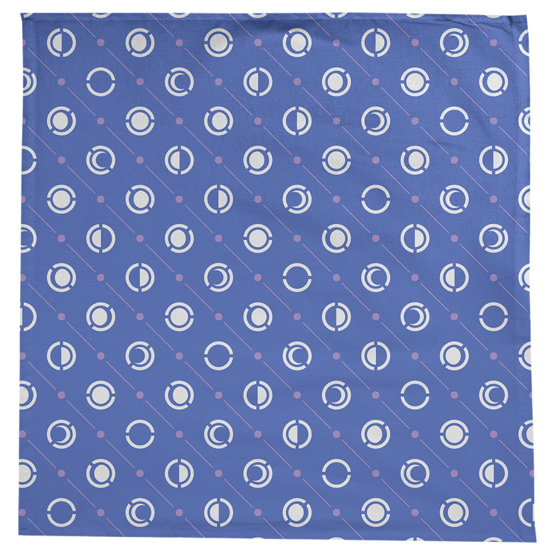 Nappe des phases de lune classiques, Bleu / rose / blanc