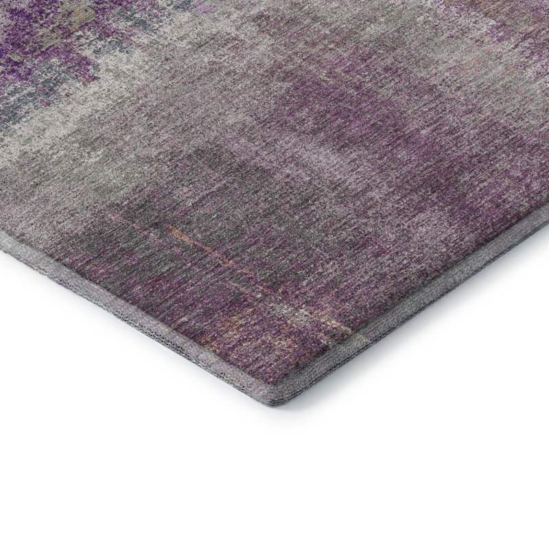 Premium Machine Washable Kumbhar AMF1354 Modern Rug, Round 8'