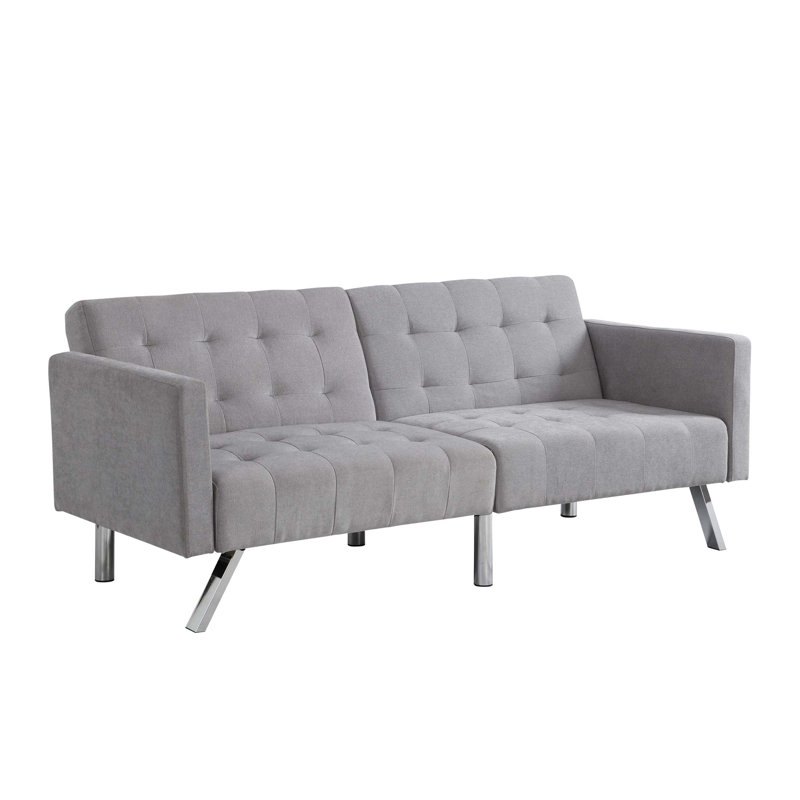 Canapé-lit Canapé-lit convertible gris clair pliable