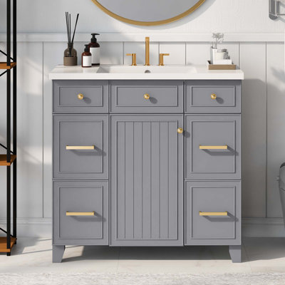 Ensemble de meuble-lavabo avec lavabo 36 po 36 po