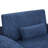Upholstered Extra Wide Accent Chair With Rectangle Ottoman  (Set of 2)-1908529871