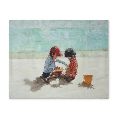 Little Girls at the Beach Sea Bathroom Coastal Placemat
