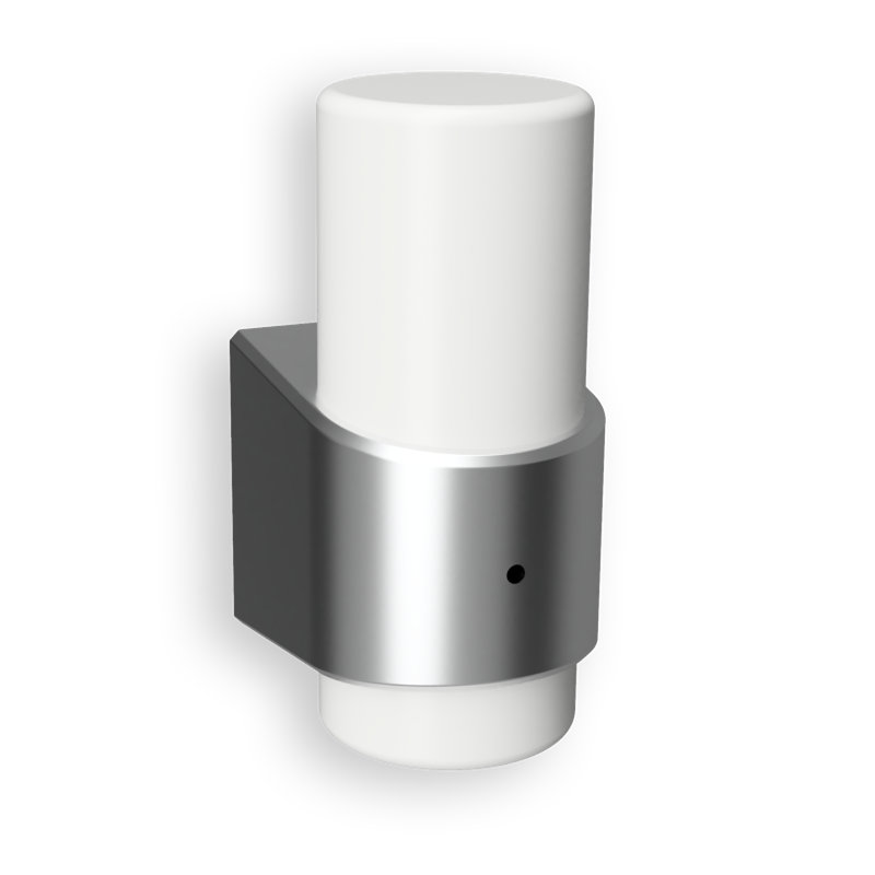 Cosmopolitan White and Nickel LED Night Light with Sensor