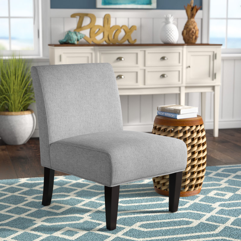 Chaise d'appoint moderne pour le salon, Gris clair / gris