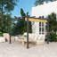 2.37m x 2.97m x 2.97m Pergola