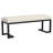 Mira Vanilla Boucle Upholstered Tufted Accent Bench