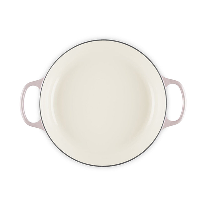 Le Creuset Signature Enameled Cast Iron Braiser with Lid, 3.5 quarts, Shallot