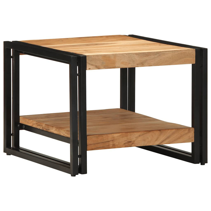 Coffee Table with Storage, 38" H x 50" L x 50" W, Brown Oak