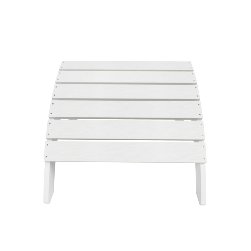 Repose-pieds pliant en polyuréthane Attapulgus, Blanc