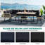 Canapé modulaire en osier avec coussins 10 pièces Ivet Outdoor-685265968
