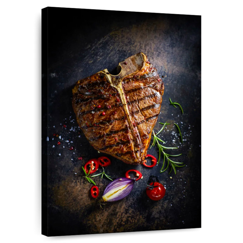 Yarlin Grilled T-Bone Steak, 24" H x 16" W