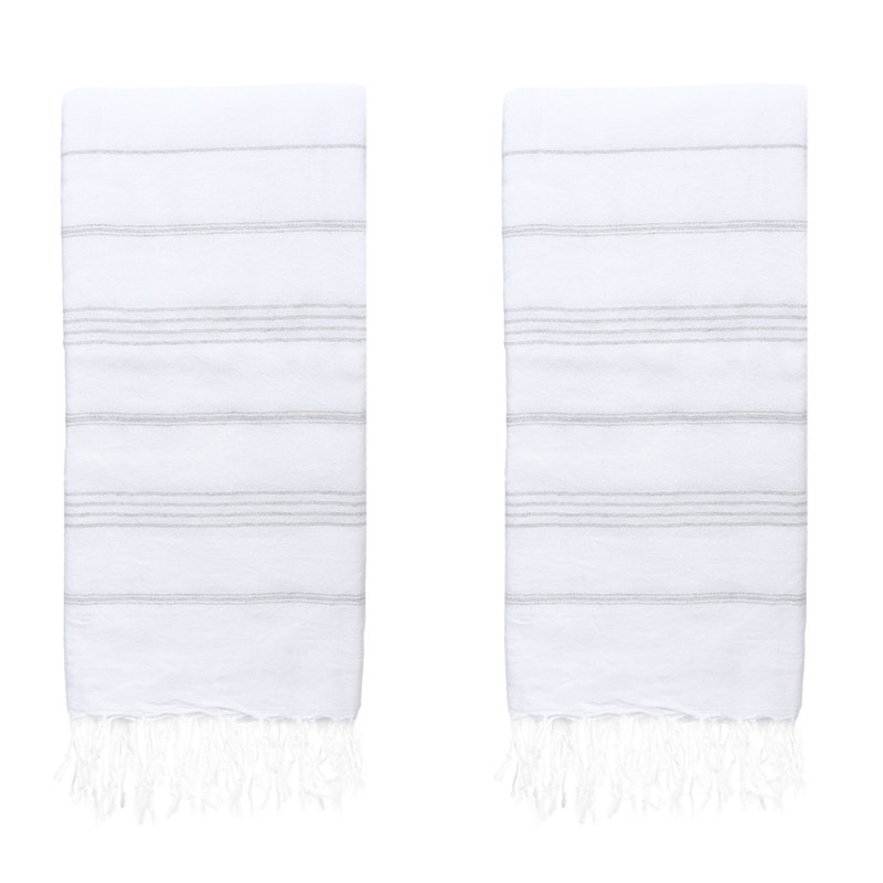 Ensemble de serviettes de plage Dayanara, White
