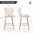 Maghull Upholstered Counter Stool with Metal Frame-1422407910