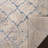Cambrai Geometric Light Gray/Dark Blue Area Rug-1199668433