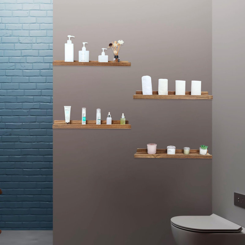 Akbez Wood Floating Shelf, 4.00cm H x 59.60cm W x 13.00cm D