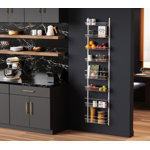 8-Tier White Wire Wall or Door Rack