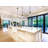 Houzer 36 in White Fireclay Apron Front Single Bowl Kitchen Sink w/ Strainer, Grid - PTG-3600 WH-C