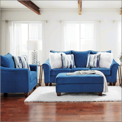 Fabric Pillowback 3-Piece Sofa Set