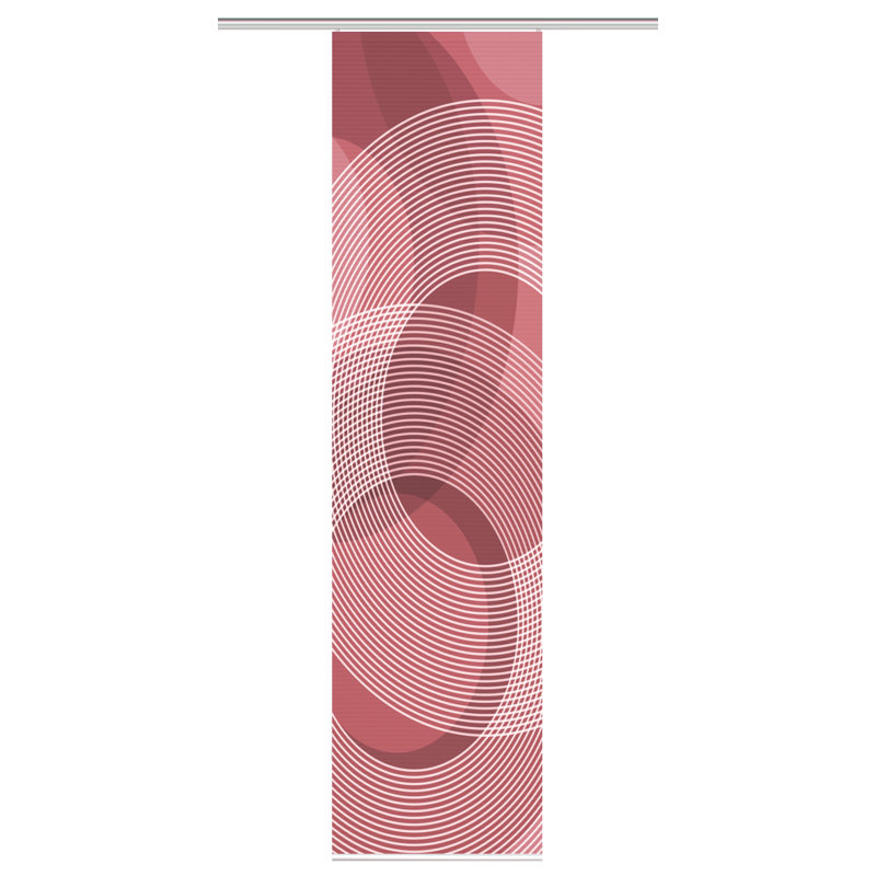 Semi Sheer Sliding Panel Single Panel, Bordeaux