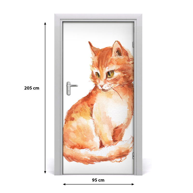 Rudy Cat Wall Door Decal