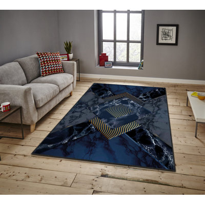 Luxurious Area Rug, 100% Polyester, 5.9 x 9.2 Feet | 740 g/m² Weight, Non-Slip Felt Dot Underside, Easy Clean Velvet Fabric, 0.08 in Pile Height | Machine Washable, Perfect for Living Room & Bedroom Décor