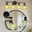 Luminaires de salle de bain modernes 26,3 pouces à 4 lumières en noir mat avec abat-jour en verre tulipe vert-1837689431-1837689425-1829115037