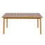 Table de salle à manger d'extérieur en bois d'acacia de L 67 po