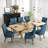 Modern Linen Fabric Kitchen Side Chair,  Dining Chair（Set Of 2）-907506182-907506178