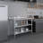 Stainless Steel Prep Table with 1.5 in. Backsplash and 2 Undershelves-90296791