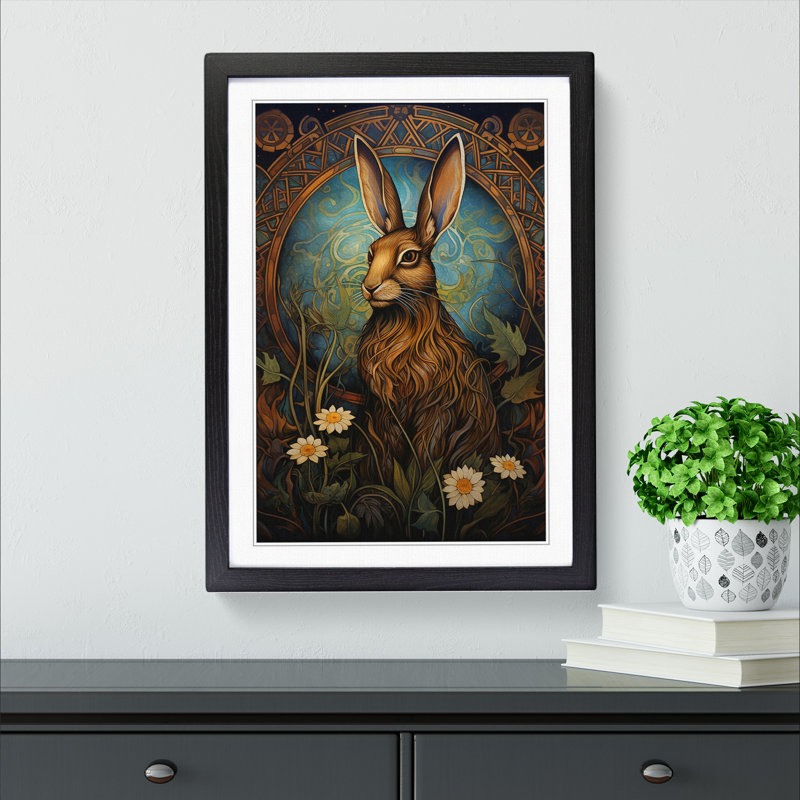 Hare Nouveau - Framed Print