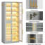 Bibliothèque Jahnari avec portes et lumière DEL-2098981386