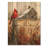 Cardinal Bird By The Farmhouse I - Bird Wood Wall Decor - On Natural Pine Wood-419549451