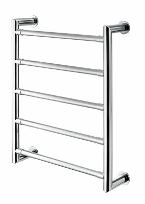 Tura 5 Rail Wall-Mounted Electric Towel Warmer, Polished Nickel