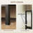 Kitchen Bakers Rack with Power Outlet, Coffee Bar Cabinet with Storage Shelves, Microwave Stand with Louvred Door Cabinets,wood-113826572